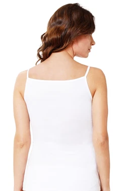 Özkan Saten Biyeli Pamuklu Modal İnce Askılı Kadın Atlet Özkan 20586  - Alternatif Görünüm