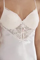 Sırt Dekolteli Saten Dantelli Kısa Kadın GecelikPierre Cardin 680 görsel 12