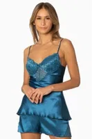 Saten Dantelli Kısa Şort Babydoll Takım Pierre Cardin 425  görsel 21