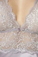 Saten Sırt Dekolteli Dantelli Midi Gecelik Pierre Cardin 905  görsel 10