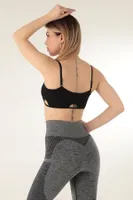 Seamless Ayarlanabilir Askılı Büstiyer DoReMi 002-000190 Siyah görsel 5
