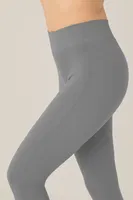 Seamless Dikişsiz Örme Yüksek Bel Sporcu Tayt DoReMi 002-000806 Antrasit görsel 5