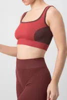 Seamless Fitilli Kalın Askılı Spor Sütyen DoReMi 002-000158 Kiremit görsel 6