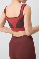 Seamless Fitilli Kalın Askılı Spor Sütyen DoReMi 002-000158 Kiremit görsel 7