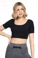 Seamless Kare Yaka Spor Büstiyer DoReMi 002-000192 Siyah görsel 5