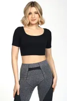 Seamless Kare Yaka Spor Büstiyer DoReMi 002-000192 Siyah görsel 6