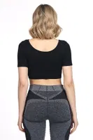 Seamless Kare Yaka Spor Büstiyer DoReMi 002-000192 Siyah görsel 8