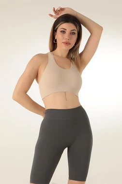 DOREMI Seamless Örme Çapraz Askılı Büstiyer DoReMi 002-000098 - Alternatif Görünüm