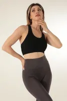 Seamless Örme Çapraz Askılı Büstiyer DoReMi 002-000098 Siyah görsel 5