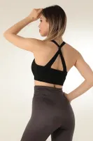 Seamless Örme Çapraz Askılı Büstiyer DoReMi 002-000098 Siyah görsel 8