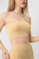 Seamless Straplez Fitilli Spor Büstiyer DoReMi 002-000600 Hardal detay görünüm