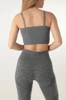 Seamless Straplez Spor Sütyen DoReMi 002-000149 Gri görsel 8