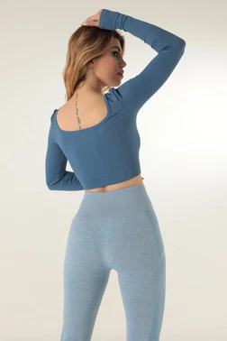 DOREMI Seamless Straplez Uzun Kollu Fitilli Büstiyer DoReMi  002-000132 - Alternatif Görünüm