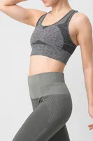 Seamless Swimmer Pedli Spor Sütyeni Miorre 002-000156 Antrasit detay görünüm