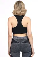 Seamless Yüzücü Model Spor Sütyen DoReMi 002-001999 Siyah görsel 4