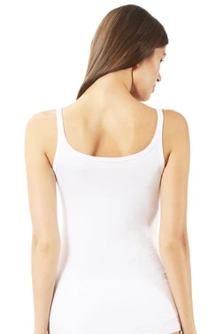 Özkan Sedef Düğmeli İnce Askılı Pamuklu Modal Kadın Atlet Özkan 22164  - Alternatif Görünüm