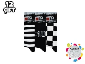 Şirin Taraftar Çocuk Soket Çorap 12'li Şirin 005-BJK - 12 ADET - Alternatif Görünüm