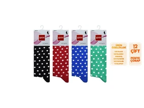 Şirin Dikişsiz Bayan Penye Çorap 12'li Şirin 4000-12 - 12 ADET - Alternatif Görünüm