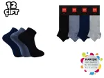 Bambu Dikişsiz Erkek Patik 12'li Şirin 7035-3 - 12 ADET Asorti