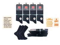 Şirin Parfümlü Siyah Ter Emici Dikişsiz Erkek Soket Çorap 6'lı Şirin 7350 - 12 ADET