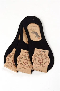 Darkzone Siyah 3 Lü Babet Çorap  Darkzone DZCP3001