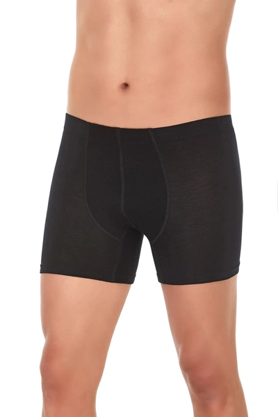 Siyah 3'lü Paket Bambu Erkek Boxer Yıldız 321
