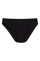 Siyah 6'lı Paket Pamuk Kalpli Bikini Külot Yıldız 3578 Siyah detay görünüm