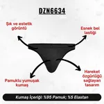 Siyah Biyeli Antrasit Erkek Tanga  Darkzone DZN6634 farklı açı