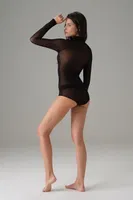 Siyah Boğazlı Kadın Tül Body Doreanse 12403 Siyah farklı açı