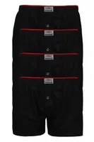 Siyah Düğmeli Havlu Bel Boxer 4'lü Paket Arma Yıldız 1140 - 4 ADET Siyah