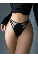 Siyah Külot Simli Şeritli 1026 Siyah farklı açı