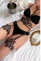 Siyah Lazer Kesim Fantezi Deri Harness missisX 2182 Siyah görsel 5