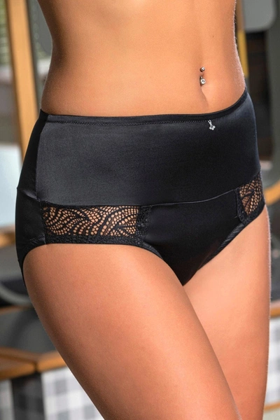 Siyah Yüksel Bel Slip Külot Gallipoli MGP21173