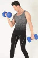 Sporcu Gym Seamless Dikişsiz T-shirt Miorre 001-001249 Gri
