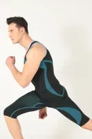 Sporcu Gym Seamless Dikişsiz T-shirt Miorre 001-001251 Lacivert görsel 7