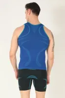 Sporcu Gym Seamless Dikişsiz T-shirt Miorre 001-001252 Mavi farklı açı