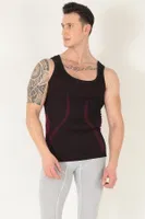 Sporcu Gym Seamless Dikişsiz T-shirt Miorre 001-001252 Mor görsel 4