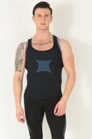 Sporcu Gym Seamless Dikişsiz T-shirt Miorre 001-001253 Lacivert