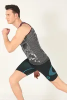 Sporcu Gym Seamless Dikişsiz T-shirt Miorre 001-001266 Antrasit detay görünüm