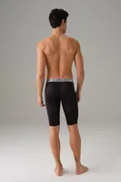 Sportif Uzun Erkek Boxer Şort Doreanse 1786 Siyah detay görünüm