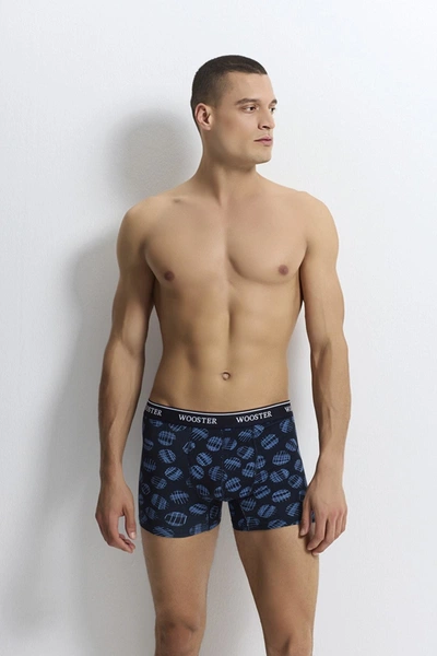 Sports Strech Cotton Erkek Boxer W-012 - 3 Adet
