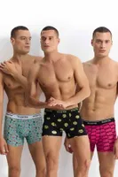 Strech Cotton Pamuklu 3lü Boxer Seti Wooster W-202 Görsel detay görünüm