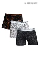 Strech Cotton Pamuklu 3'lü Boxer Seti Wooster W-203 Görsel