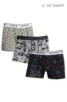 Strech Cotton Pamuklu 3'lü Boxer Seti Wooster W-204 Görsel