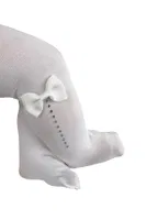 Süslü Mycro Bebek Külotlu Çorap Beyaz Daymod D2142038 Beyaz