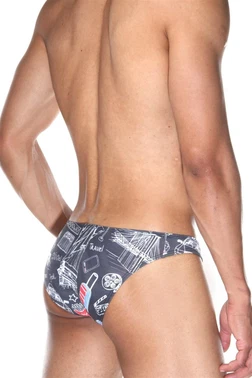 Darkzone Tasarım Siyah Erkek Slip (Dijital Baskılı)  Darkzone DZN6066 - Alternatif Görünüm