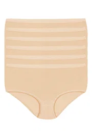 Yıldız Çamaşır Ten 6'lı Paket Likralı İz Yapmaz Kadın Bato Külot Yıldız 3747