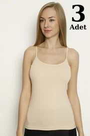 Arma Yıldız Ten Likralı İp Askı Atlet 3lü Atlet Arma Yıldız 3356 - 3 ADET