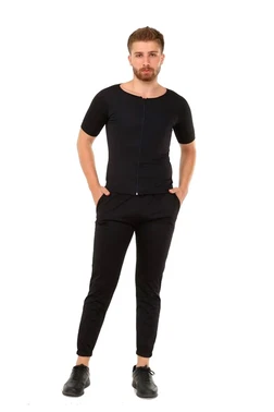 Pera Fitol Termal Sauna Erkek Fermuarlı Eşofman Takım Pera Fitol 9055 - Alternatif Görünüm