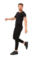 Termal Sauna Erkek Fermuarlı Eşofman Takım Pera Fitol 9055 Siyah farklı açı